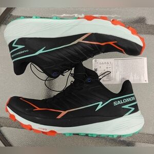 Size 9.5 - Salomon Thundercross Black Cherry Tomato Green